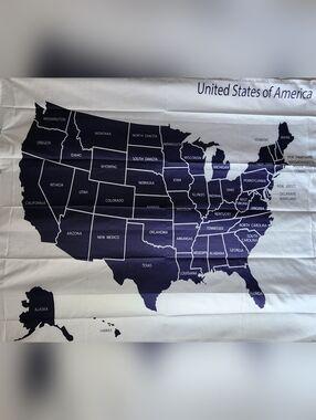 United States Map Wall Tapestry NEW